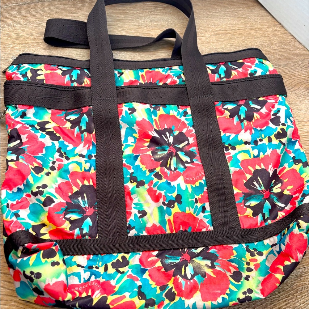 LeSportsac Floral Weekender Tote | Lightweight Travel Gym Carryall Bag